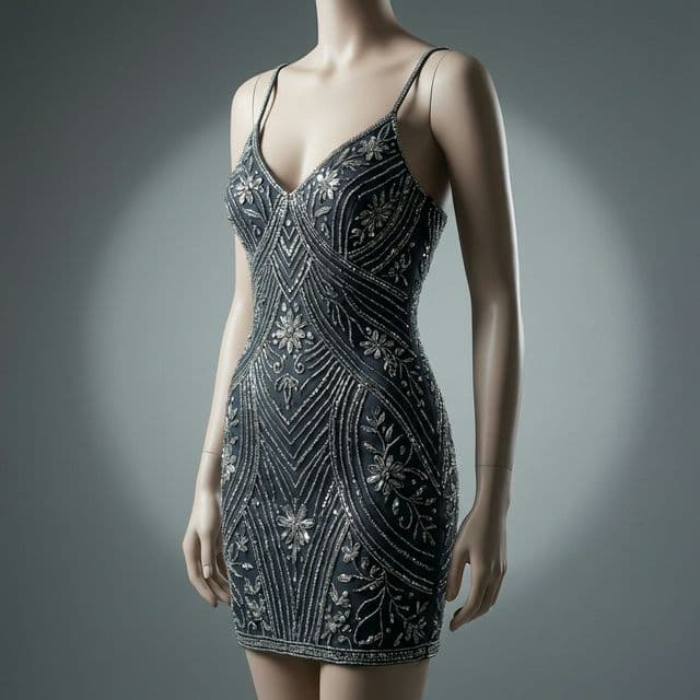 Mini Vestido de Pedrería